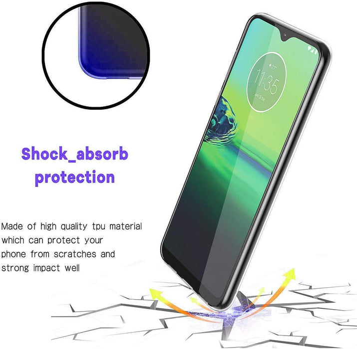 Motorola Moto G8 Play Silicone Gel Ultra Slim Case Clear
