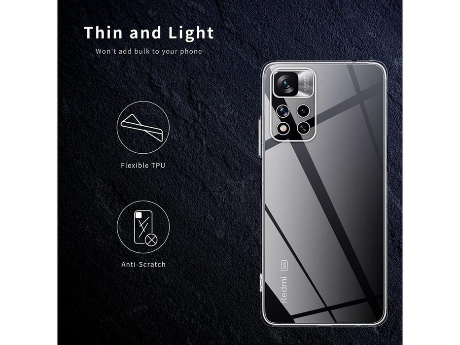 Xiaomi Redmi Note 11T 5G Silicone Gel Ultra Slim Case Clear