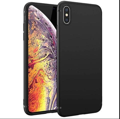 Black Gel Case Tough Shockproof Phone Case Gel Cover Skin for iPhone XS MAX