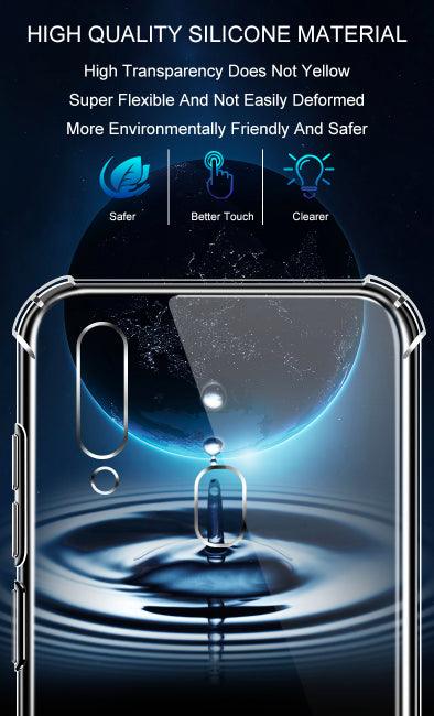 Samsung Galaxy A10s  Hybrid Gel Four Corner Cushion Case [CLEAR]