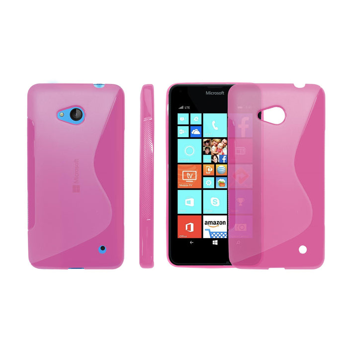 S-Gel Wave Tough Shockproof Phone Case Gel Cover Skin Microsoft Lumia 640