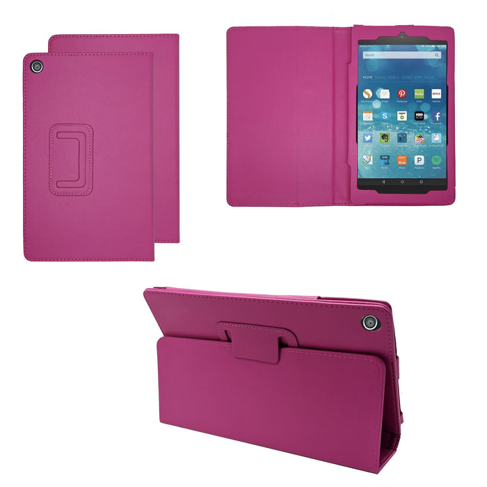OUT Amazon Kindle FIRE HD 8 (2015) Flip Folio Book Stand Case