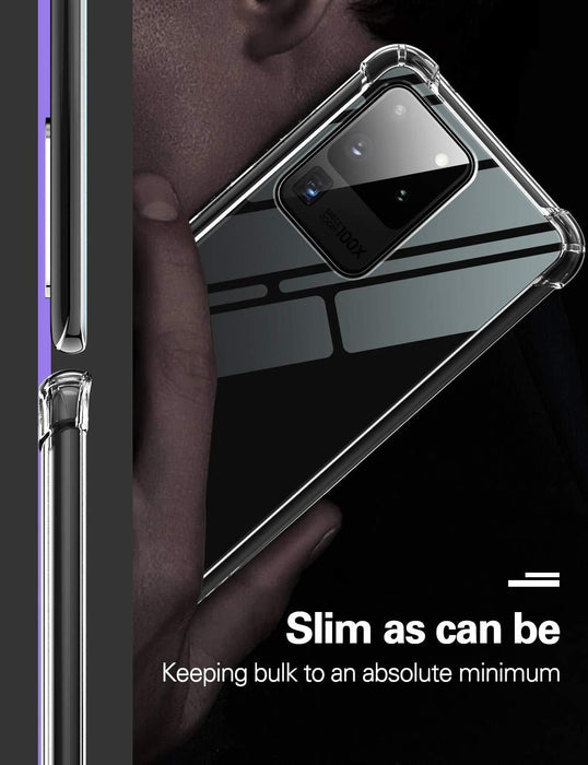 Samsung Galaxy S21 Plus 5G Hybrid Gel Four Corner Cushion Case [CLEAR]