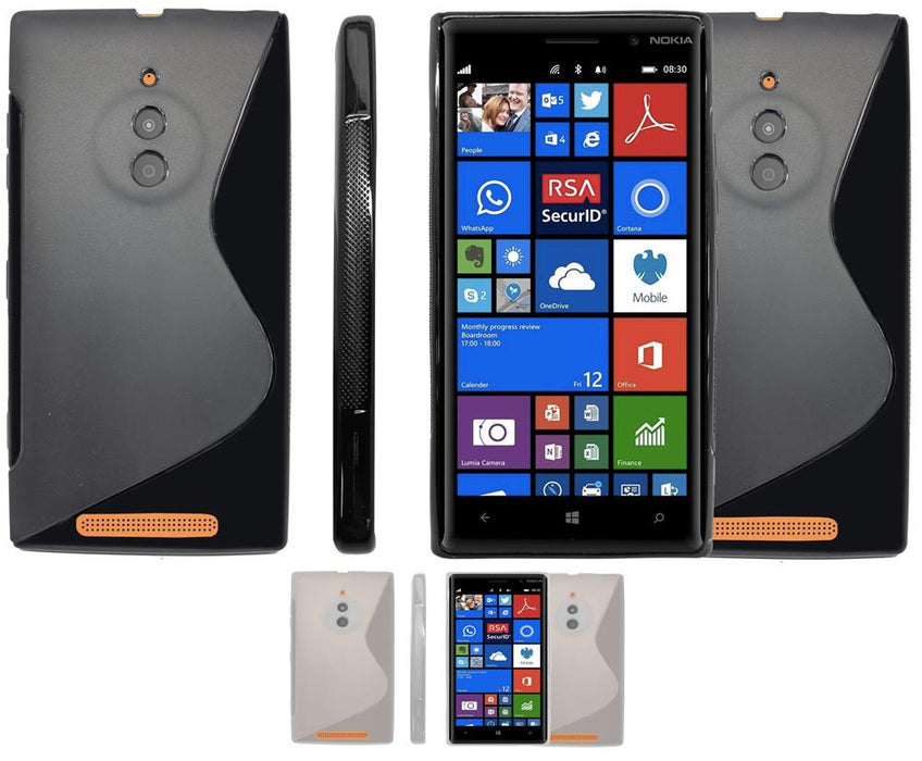 S-Gel Wave Tough Shockproof Phone Case Gel Cover Skin Nokia Lumia 830