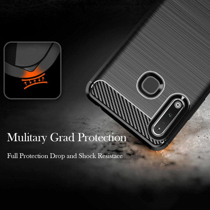 For SAMSUNG A41 Armour Shockproof Protective Gel Silicone Cover Case