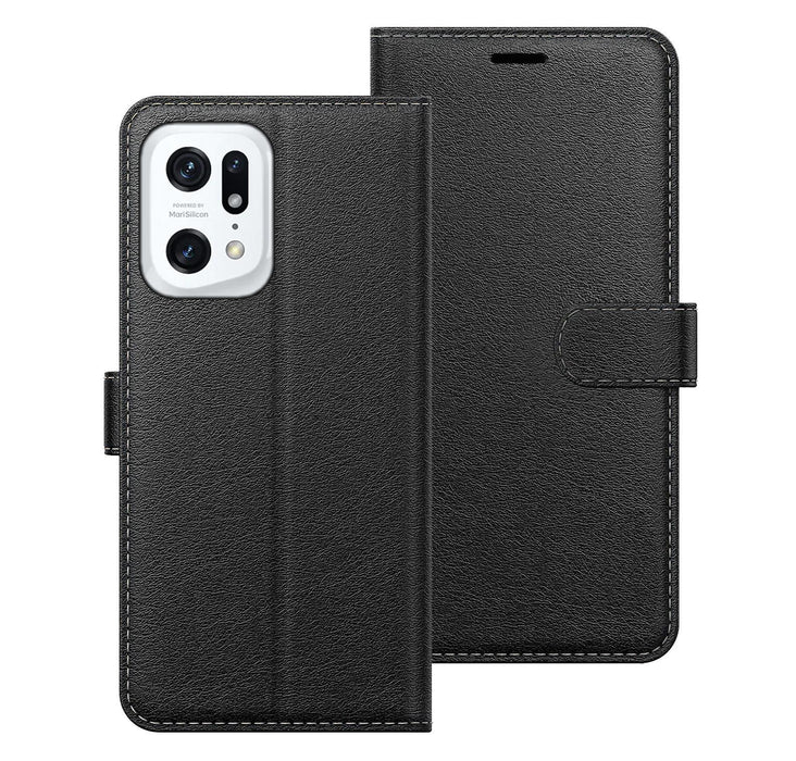 OPPO Find X5 Pro PU Leather Flip Book Wallet Stand Case Pouch