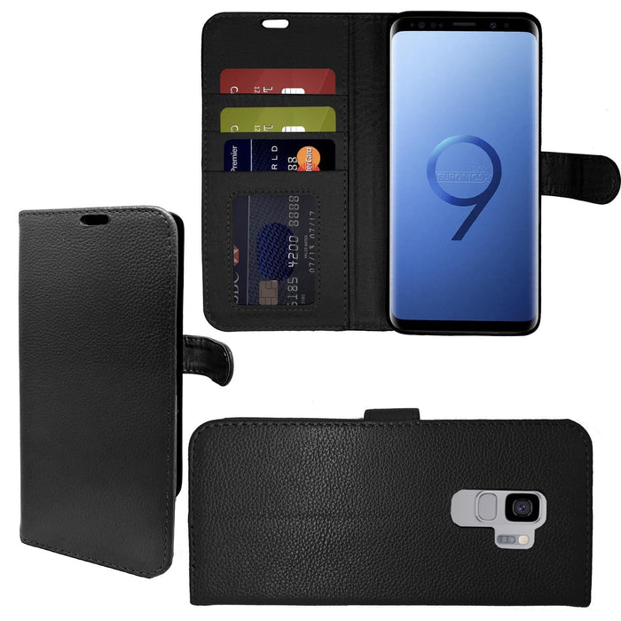 Real Genuine Leather Case Cover Flip Wallet Folio For Samsung Galaxy S22 Ultra