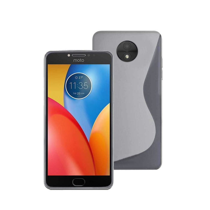 S-Gel Wave Tough Shockproof Phone Case Gel Cover Skin for Motorola Moto E4