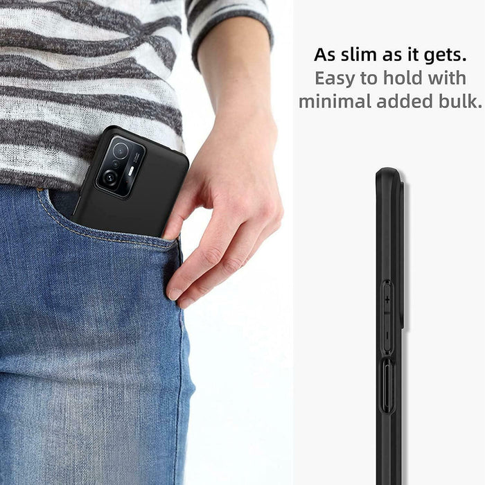 Black Gel Case Tough Shockproof Phone Case Gel Cover Skin for Xiaomi 11T / 11T PRO