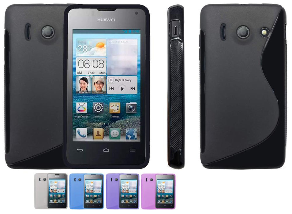 S-Gel Wave Tough Shockproof Phone Case Gel Cover Skin Huawei Ascend Y300