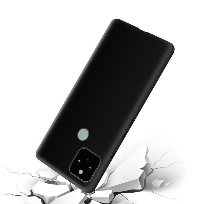 Black Gel Case Tough Shockproof Phone Case Gel Cover Skin for Google Pixel 5