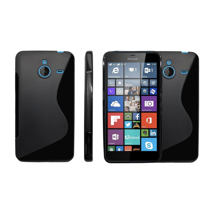 S-Gel Wave Tough Shockproof Phone Case Gel Cover Skin Microsoft Lumia 640 XL
