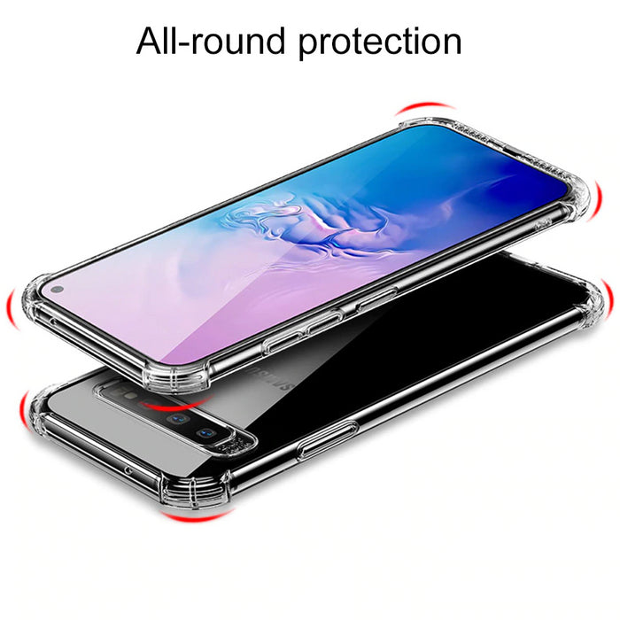 Samsung Galaxy Note 10 Hybrid Gel Four Corner Cushion Case [CLEAR]