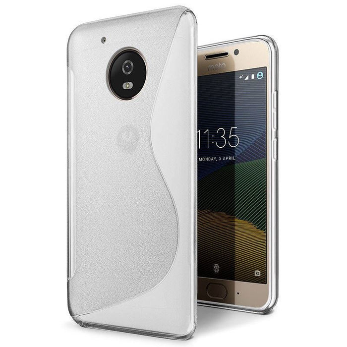 S-Gel Wave Tough Shockproof Phone Case Gel Cover Skin for Motorola Moto G5S Plus