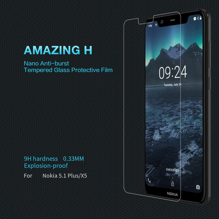 Nokia 5.1 Plus / X5  2.5D Tempered Glass Screen Protector