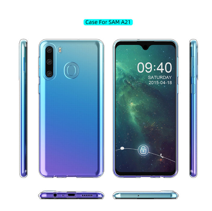 Samsung Galaxy A21 Silicone Gel Ultra Slim Case Clear