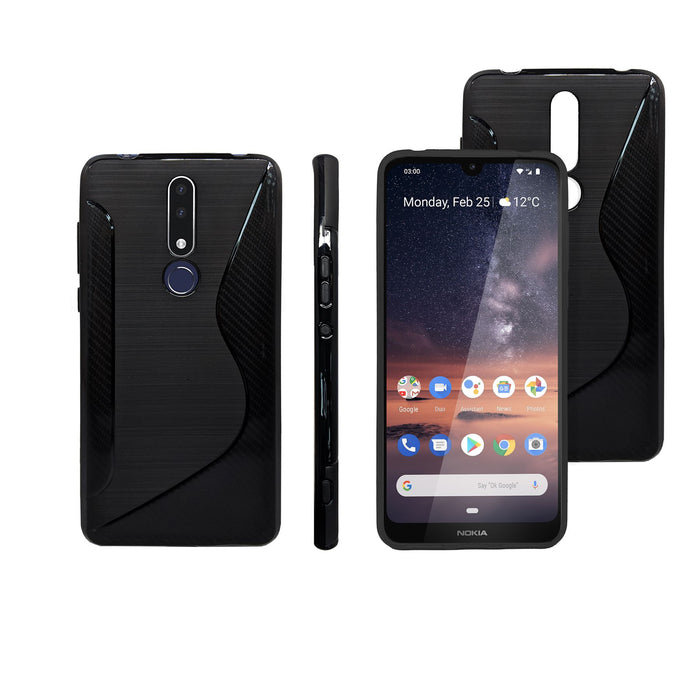 Gel Tough Shockproof Phone Case Cover Skin Silicone for Nokia 3.1 Plus