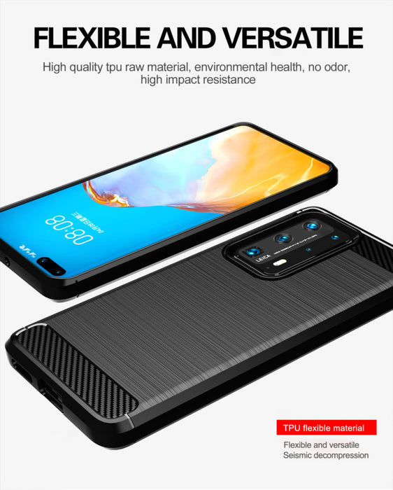 For HUAWEI P40 Armour Shockproof Protective Gel Case Silicone Cover Case