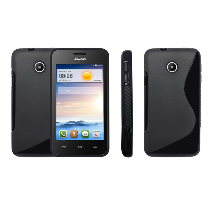 S-Gel Wave Tough Shockproof Phone Case Gel Cover Skin Huawei Ascend Y330