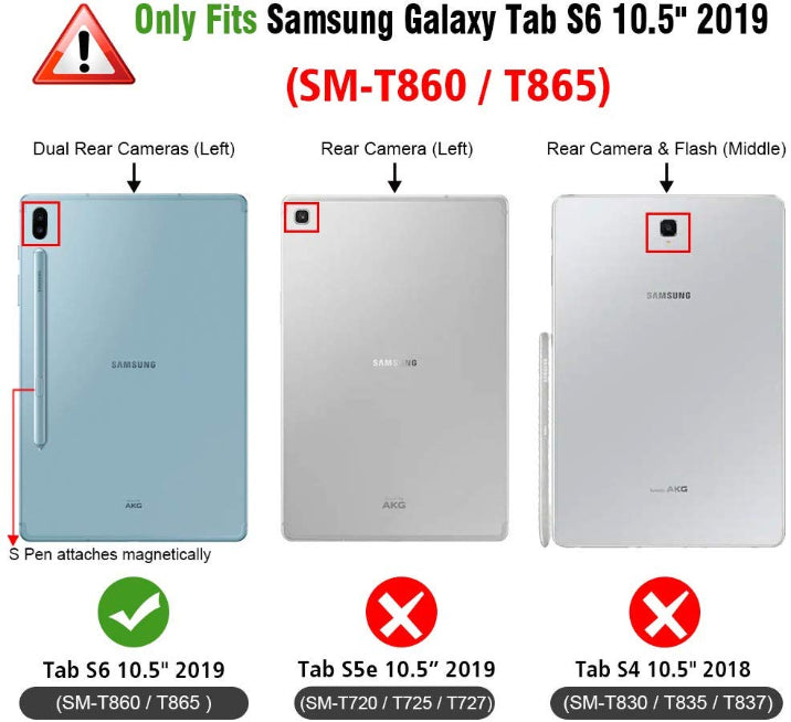 Samsung Galaxy Tab S6 10.5" (T860 / T865) 360° Rotating Folio Case