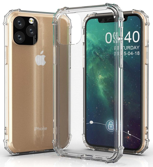 Shockproof Bumper Case Gel Cover for Apple iPhone 11 Pro (5.8) - Clear