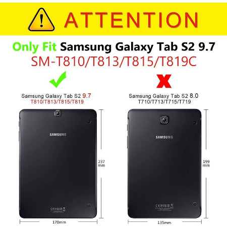 Samsung Galaxy Tab S2 9.7" (T815) 360° Rotating Folio Case