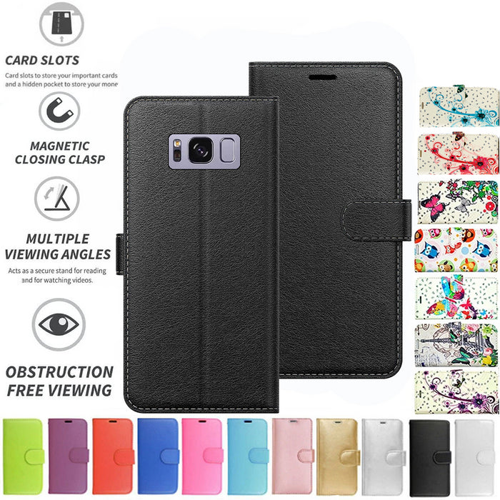 Samsung Galaxy S8 G950 Flip Folio Book Wallet Case