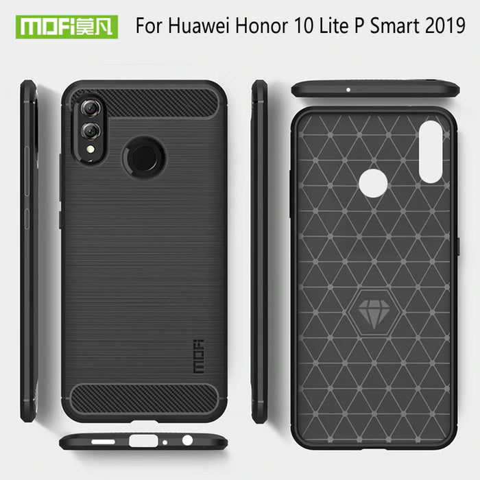 For HUAWEI P Smart 2019 Armour Shockproof Protective Gel Case Silicone Cover Case