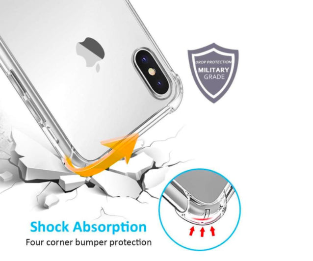 Shockproof Bumper Case Gel Cover for Apple iPhone 7 / 8 - CLEAR