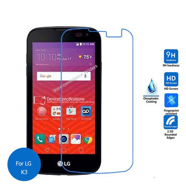 LG K3 2.5D Tempered Glass Screen Protector