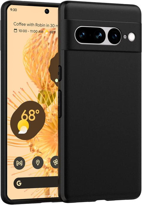 Black Gel Case Tough Shockproof Phone Case Gel Cover Skin for Google Pixel 7 Pro