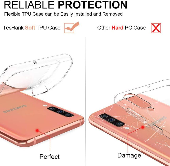 Samsung Galaxy A70 Silicone Gel Ultra Slim Case Clear