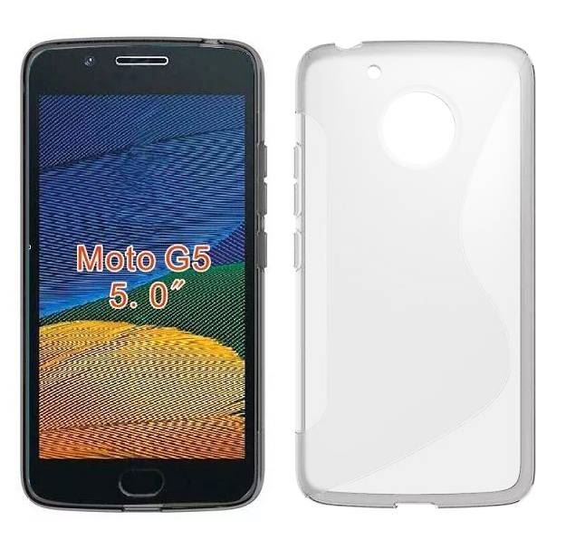 Motorola G5 Silicone Gel Ultra Slim Case Clear