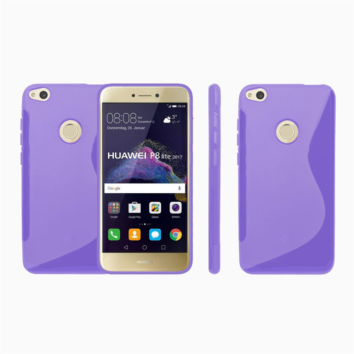 S-Gel Wave Tough Shockproof Phone Case Gel Cover Skin for Huawei P8 Lite 2017