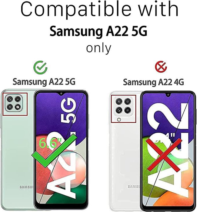 Samsung Galaxy A22 5G Silicone Gel Ultra Slim Case Clear