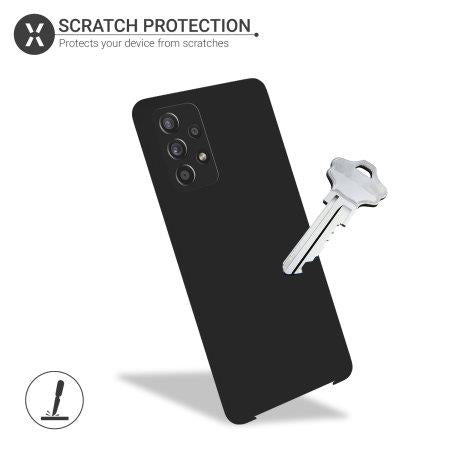 Black Gel Case Tough Shockproof Phone Case Gel Cover Skin for Samsung Galaxy A52
