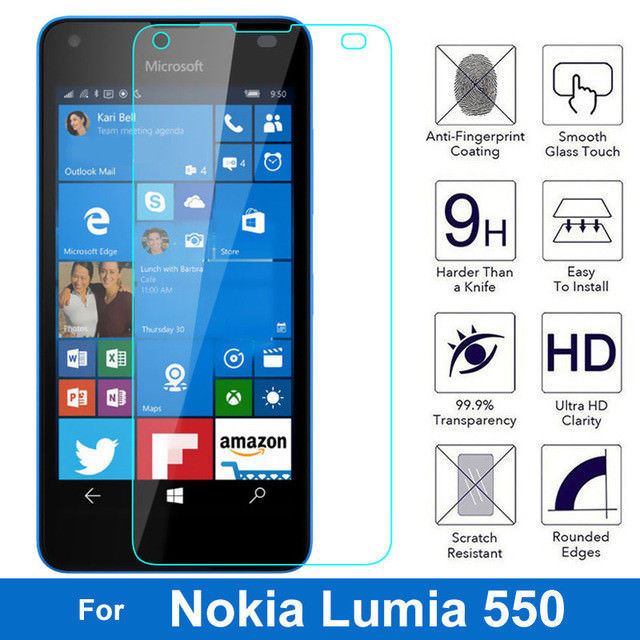 Microsoft Lumia 550  2.5D Tempered Glass Screen Protector