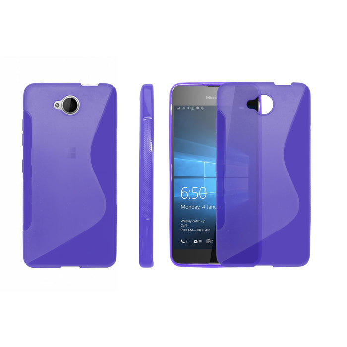 S-Gel Wave Tough Shockproof Phone Case Gel Cover Skin Microsoft Lumia 650