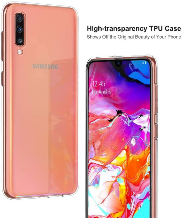 Samsung Galaxy A70 Silicone Gel Ultra Slim Case Clear