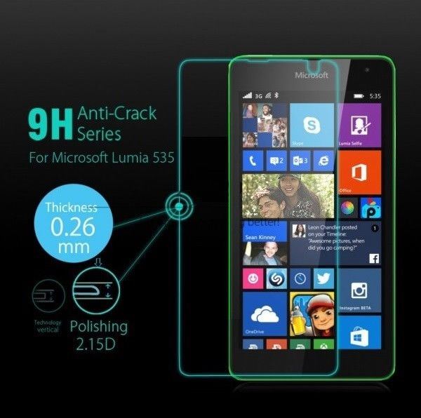 Microsoft Lumia 535  2.5D Tempered Glass Screen Protector
