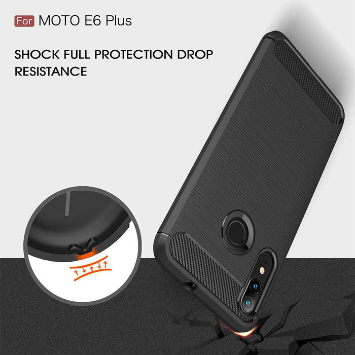 For Motorola E6 Plus Armour Shockproof Gel Case Silicone Cover Case Thin