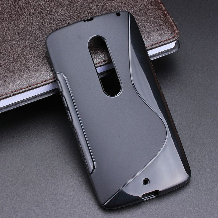 S-Gel Wave Tough Shockproof Phone Case Gel Cover Skin for Motorola Moto X