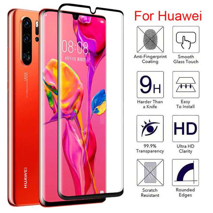 Huawei P30 Pro 5D Tempered Glass Screen Protector [Clear]