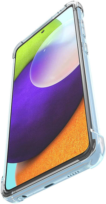 Samsung Galaxy A52 A52s 5G Hybrid Gel Four Corner Cushion Case [CLEAR]