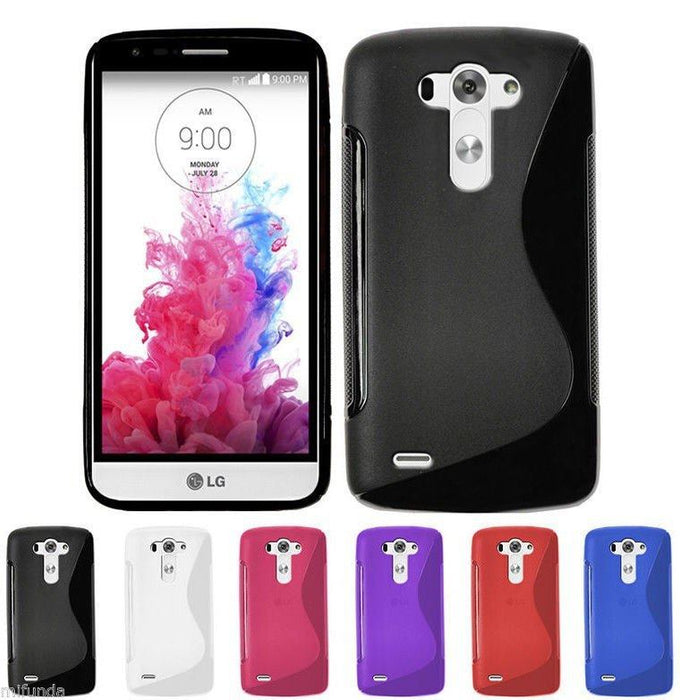 S-Gel Wave Tough Shockproof Phone Case Gel Cover Skin for LG G3 S