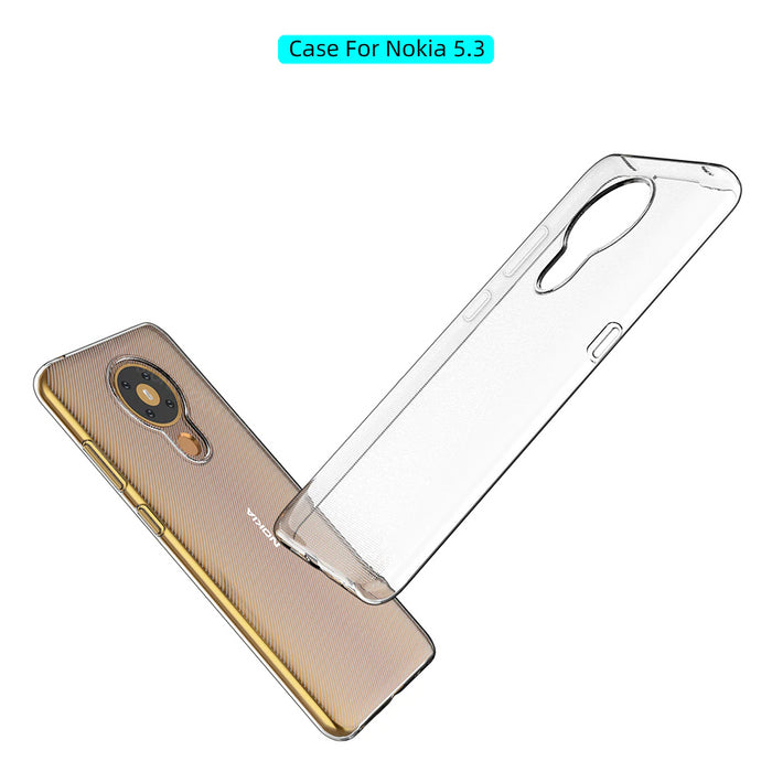 Nokia 5.3 Silicone Gel Ultra Slim Case Clear