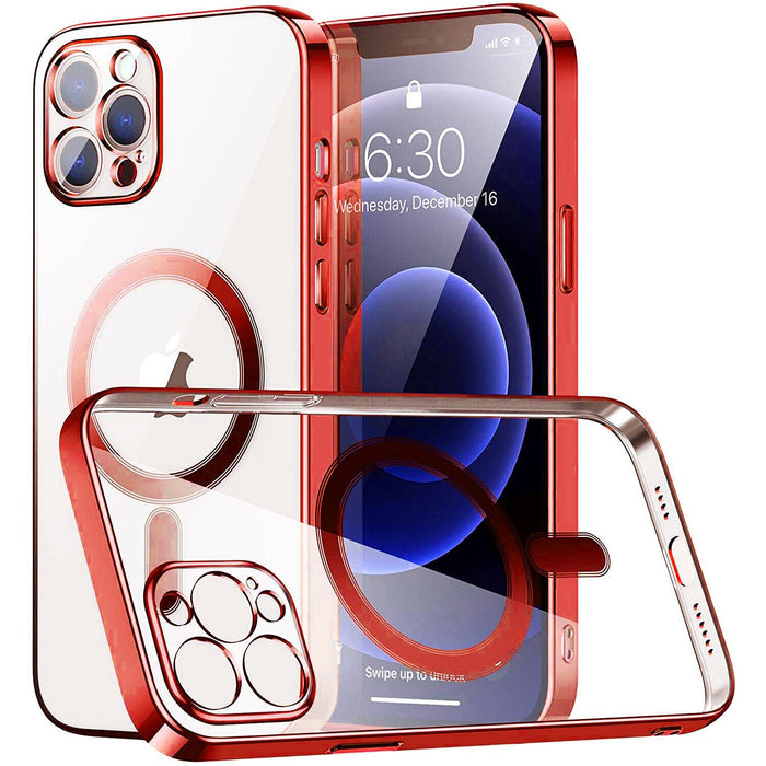 Case For Apple Iphone 14 Pro, Max, Shockproof Magnetic Silicone Cover