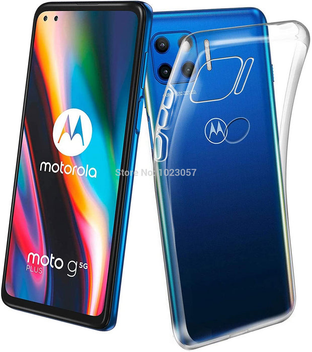 Motorola Moto G 5G Plus Silicone Gel Ultra Slim Case Clear