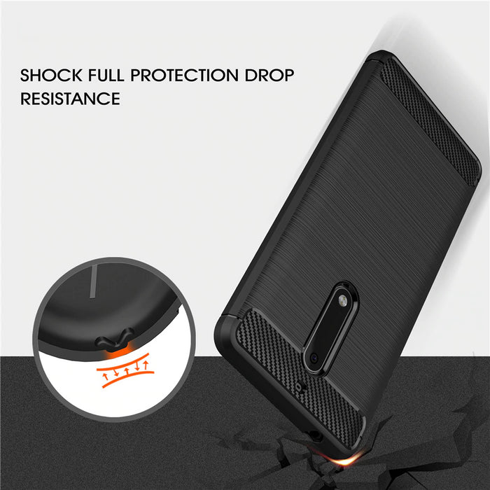 For NOKIA 5.1 Plus Armour Shockproof Gel Case Silicone Cover Case Thin