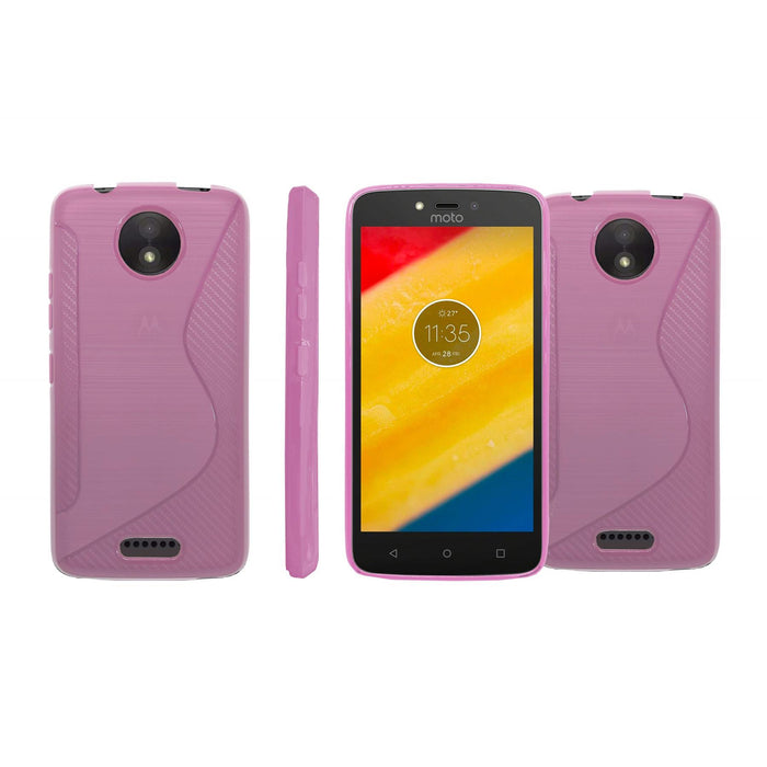 NS Line Gel Tough Shockproof Phone Case Cover Skin Silicone for Motorola Moto C